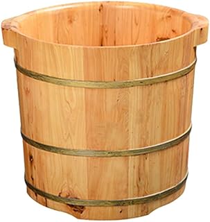 NAN Reduzindo o estresse Uso doméstico Banho de pés em barril de cedro Reflexologia Banho de pés em barril de madeira maciça Bacia de madeira maciça Massagem nos pés Efficency