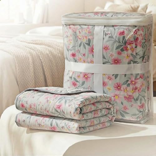 Image of haus & kinder Reversible Double Dohar Set of 1 | Lightweight AC Blanket | Grey | 224x248 cm Double Bed Dohar for Summer, AC & All Season Use - Pack of 1