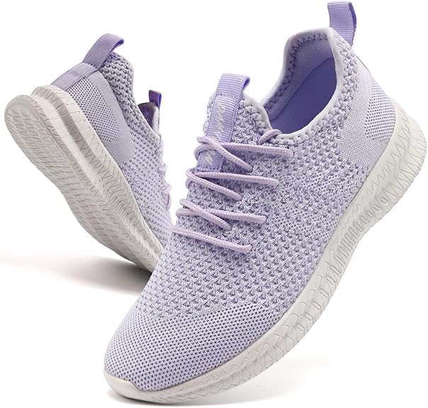 Image of Running Shoes for Women Slip On Tennis Walking Sneakers Sport Fashion Casual Workout Gym Athletic Hiking Nurse Non Slip Lightweight Breathable Trainers