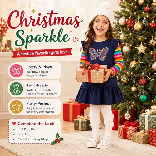 Image of VIKITA 2017 Girls Embroidery Cotton Long Sleeve Flower Dresses LH5460 for 1-8 Years ?-