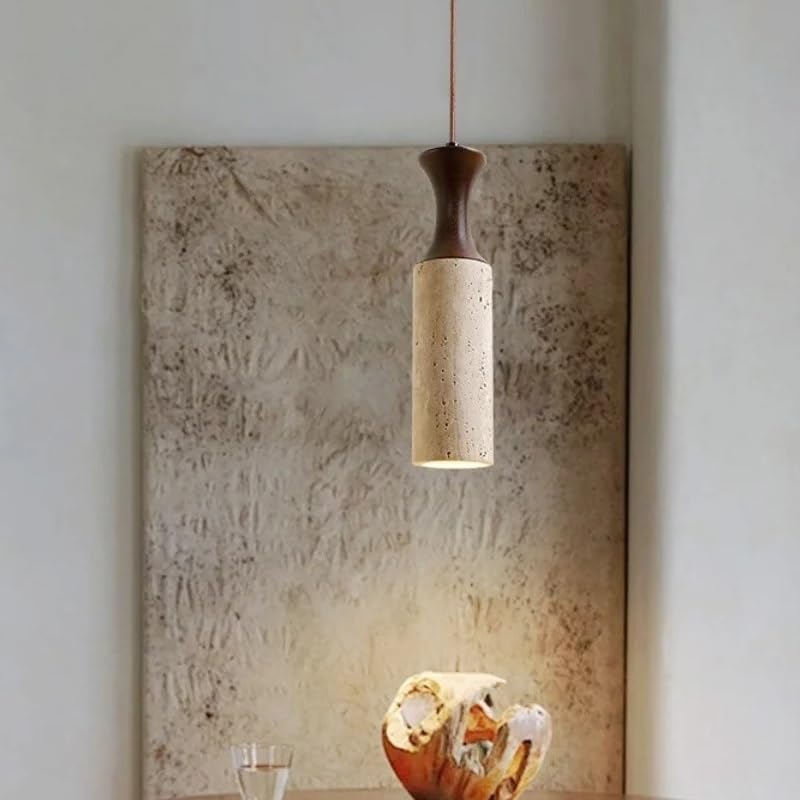 Pendentif LED réglable contre le manque de clarté pour décor de restaurant en bois jaune