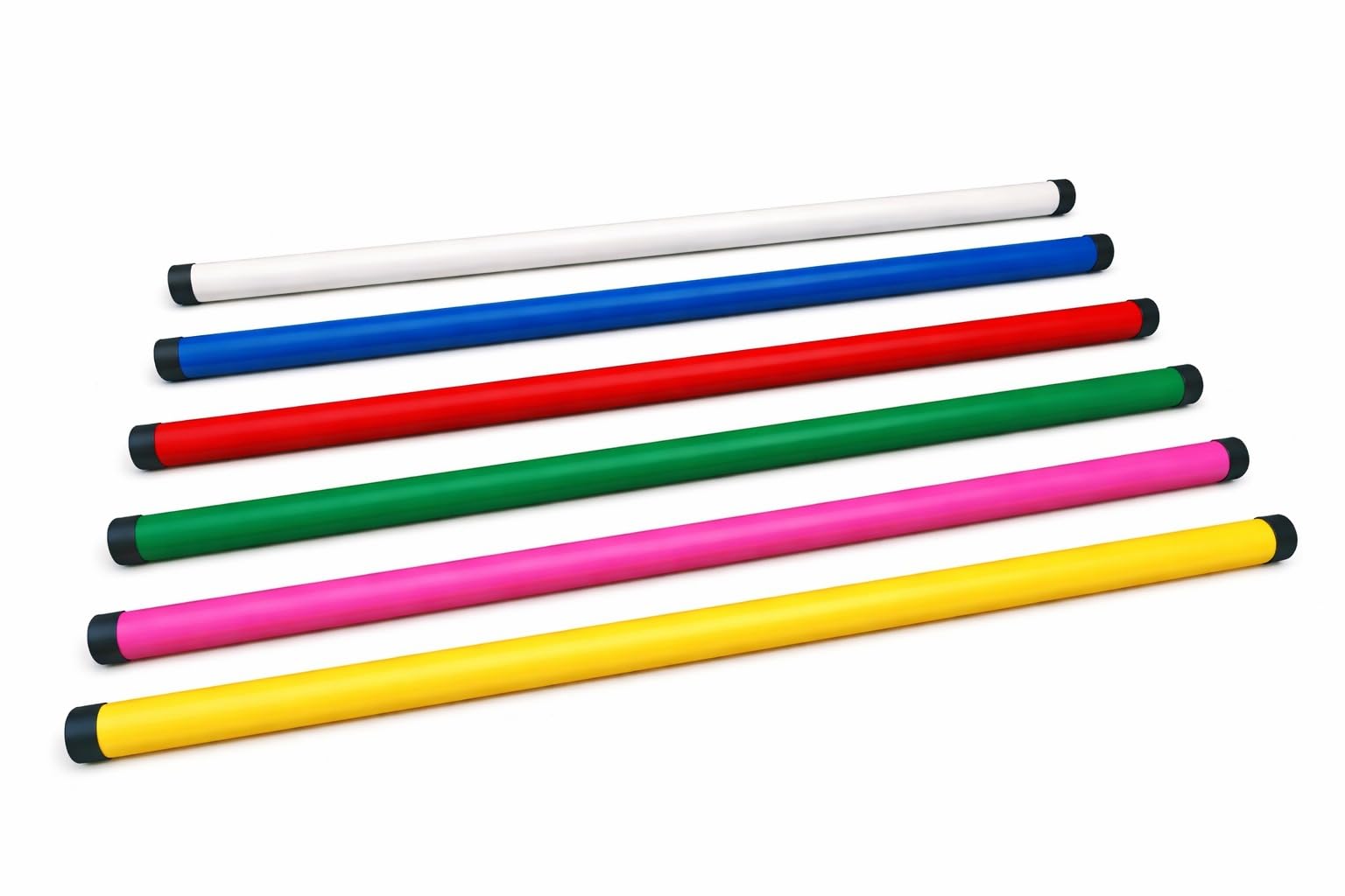 EquiMed 3m Equestrian Plastic Horse Jump Poles (Pack of 2) – Durable Lightweight 3kg Training & Practice Rails for Schooling – 10cm x 3m Arena Equipment, 6 Colours Available