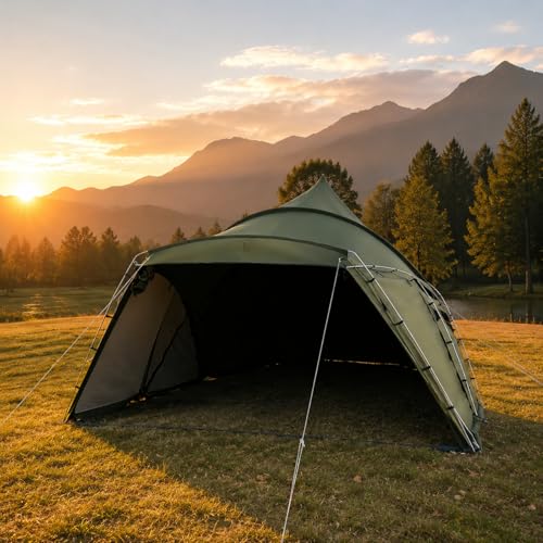Carpa de Camping Pirámide 4-6 Personas Resistente al Agua miniatura 6