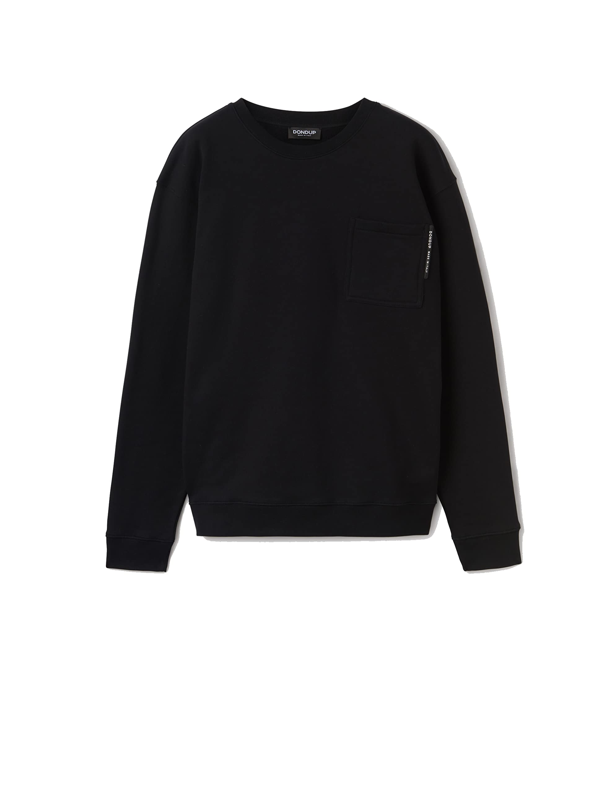 Crew Neck Sweatshirt with Logo and Pocket. UF699KF0196UXXX-FELPA-999BLACK Size XL, Black, XL