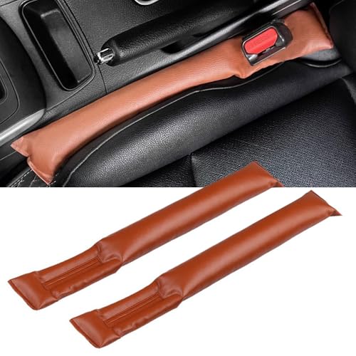 隙間クッション トヨタ専用 ヴェルファイア 40系 車 隙間埋めVELLFIRE AAHH40W AAHH45W (2023年6月〜現行) puレザー 座席漏れ防止 小物放置 シートサイド隙間埋め スボーツ式 運転席+助手席 2本セット (ブラウン)