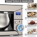 Stand Mixer, Stainless Steel Mixer 5.3-QT LCD Display Food Mixer, 6+P Speed itchen Electric Mixer Tilt-Head Mixer with Stainless Steel Bowl, Dough Hook, Beater, Whisk