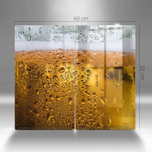Plaque protection induction Wallfluent 2x30x52cm avec verre de sécurité résistant aux chocs - 7