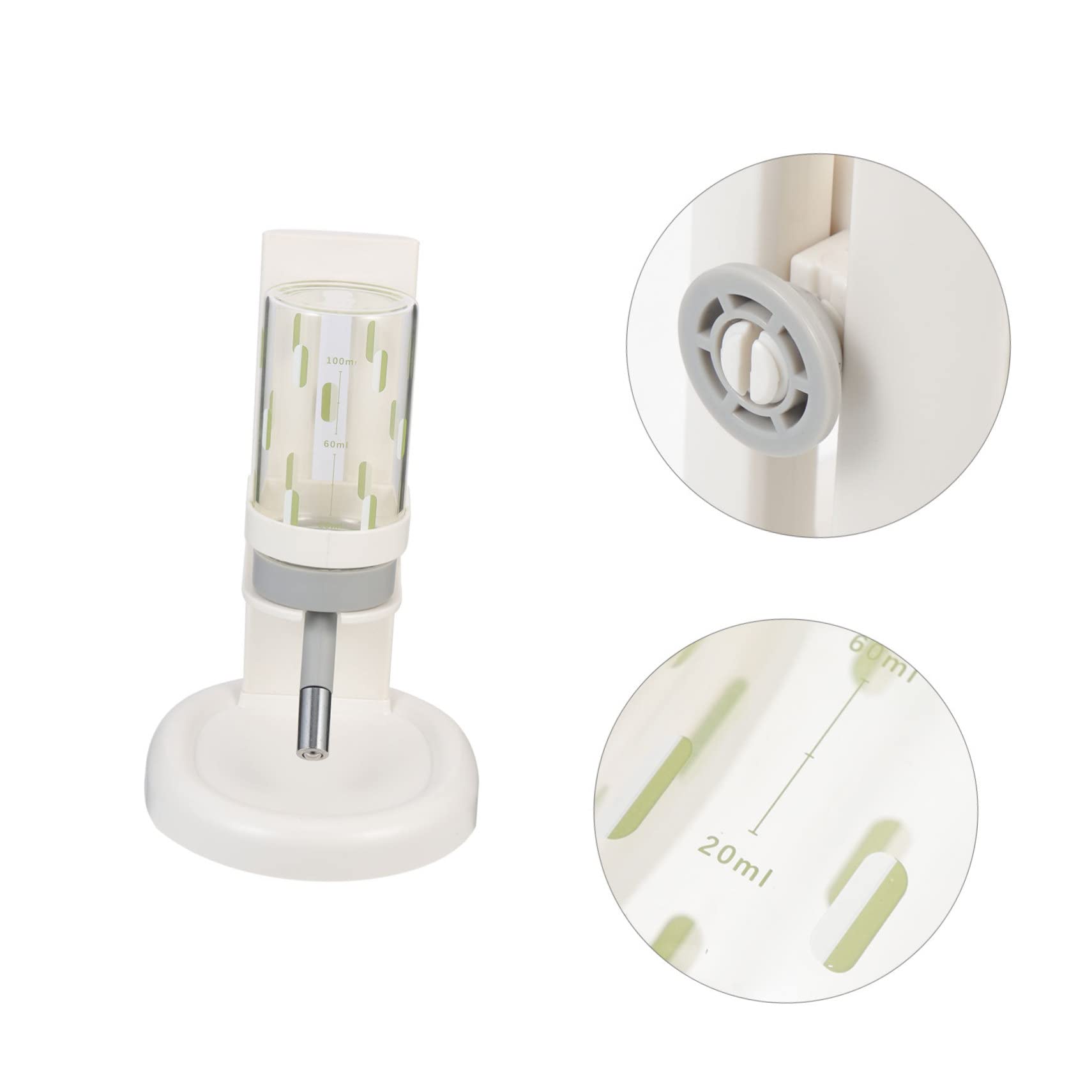 Beaupretty Distributeur D’Eau pour Hamster, Biberon pour Rongeur, Bouteille Transparente Anti-Fuite, Lecture Facile du Niveau D’Eau, pour Petits Animaux
