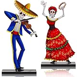 Vicenpal 2 Pieces Day of the Dead Decoration Dia de Los Muertos Decor,Skull