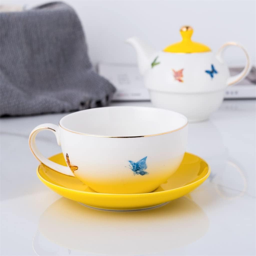 Nordic Ceramic Mother Pot Creative Flower Tea Single Person Coffee Cup Afternoon Tea Set