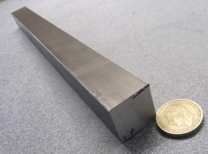 1045 Carbon Steel Flat Bar 1.00" Thickness x 1.00" Width x 1 Foot Length 1 Piece