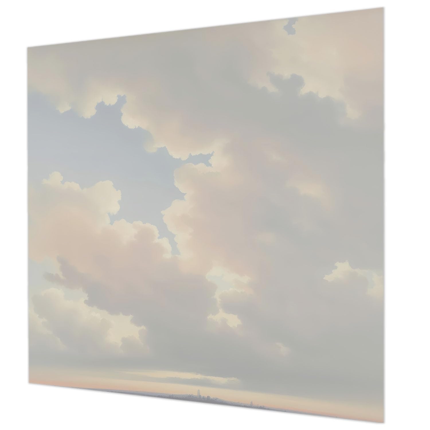 Papier peint intissé ciel pastel pour chambre à coucher déco murale 250x250 cm