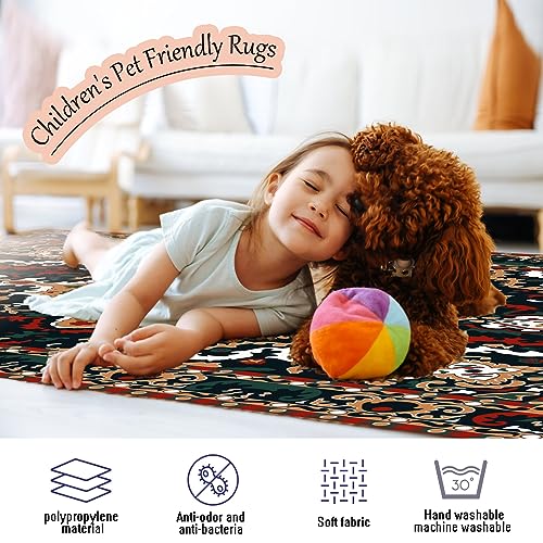 Tapis de cuisine antidérapant lavable vert pour protéger le sol de la maison