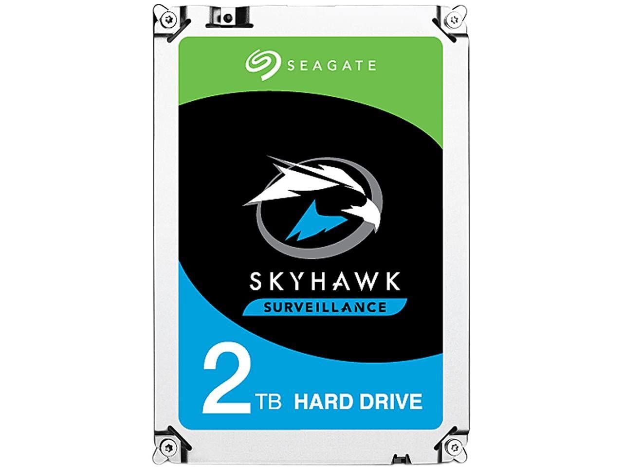 Seagate SkyHawk 2 TB Surveillance Internal Hard Drive HDD – 3.5 Inch SATA 6 Gb/s 64 MB Cache for DVR NVR Security Camera System (ST2000VX008)