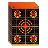 KNINE OUTDOORS Shooting Paper Targets for Shooting Range, 12x18 inch, Bulk for Hunting, Handguns, Pistols, Rifles, Axis Design (25 Pack)