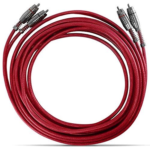 Cabo 2RCA + 2RCA Blindado 5 Metros Vermelho Stetsom
