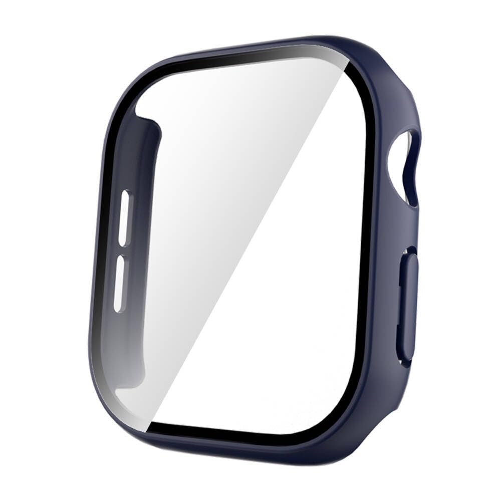 Zore Apple ile uyumlu Watch 10 46mm Sert PC Kasa ve Ekran Koruyucu Watch Gard 35 Midnight Blue