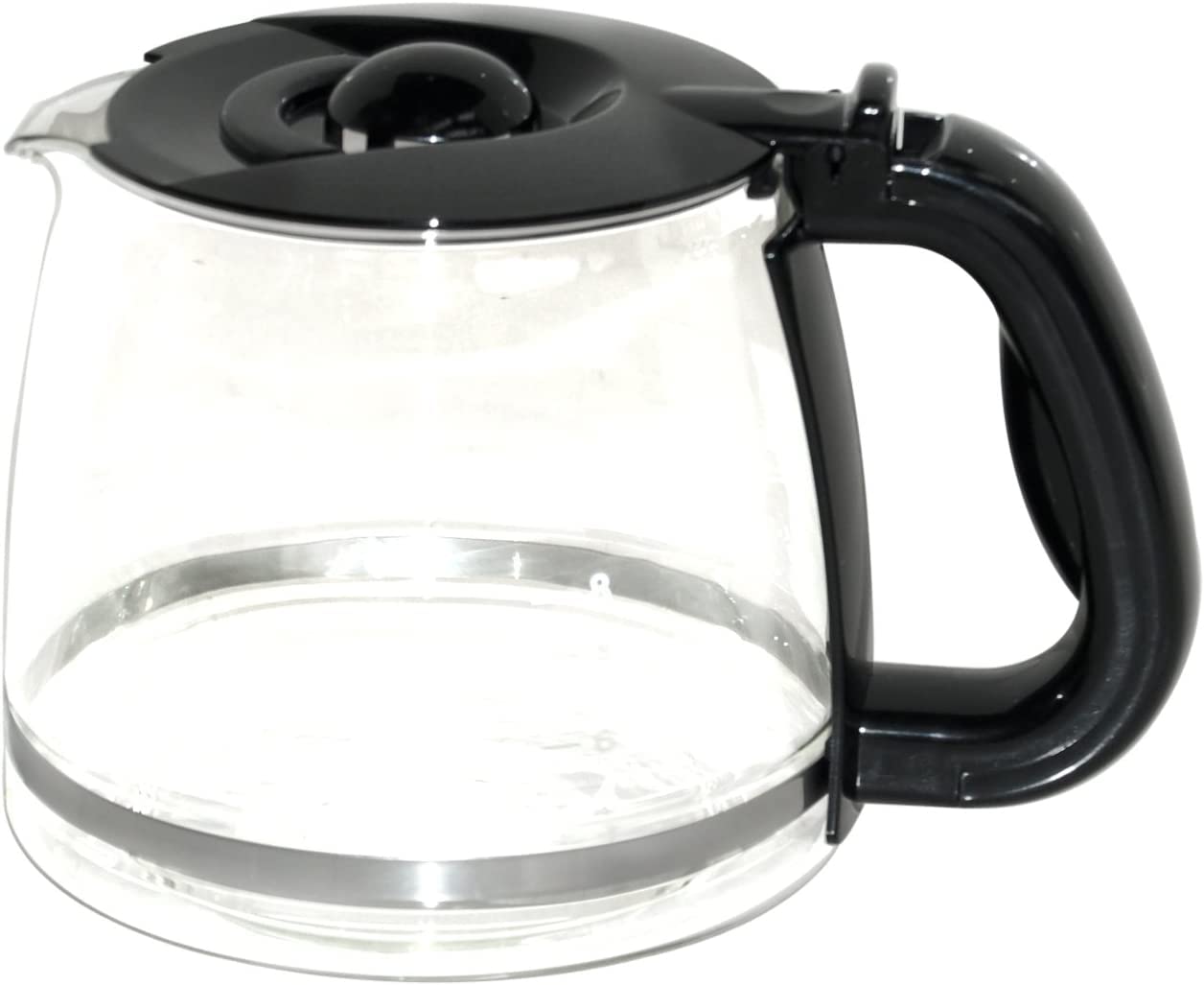 Genuine Coffee Maker Glass Jug With Lid For Morphy Richards Accents 10027 – Replacement Carafe For Select Models (Check Compatibility List)
