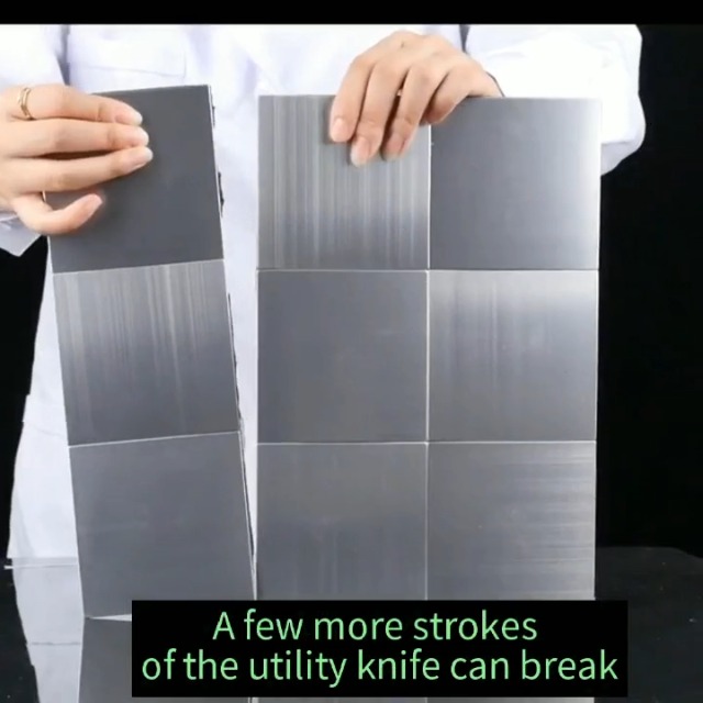 Pink Wallpaper XUANINY Peel And Stick Metal Backsplash Tiles - View #8