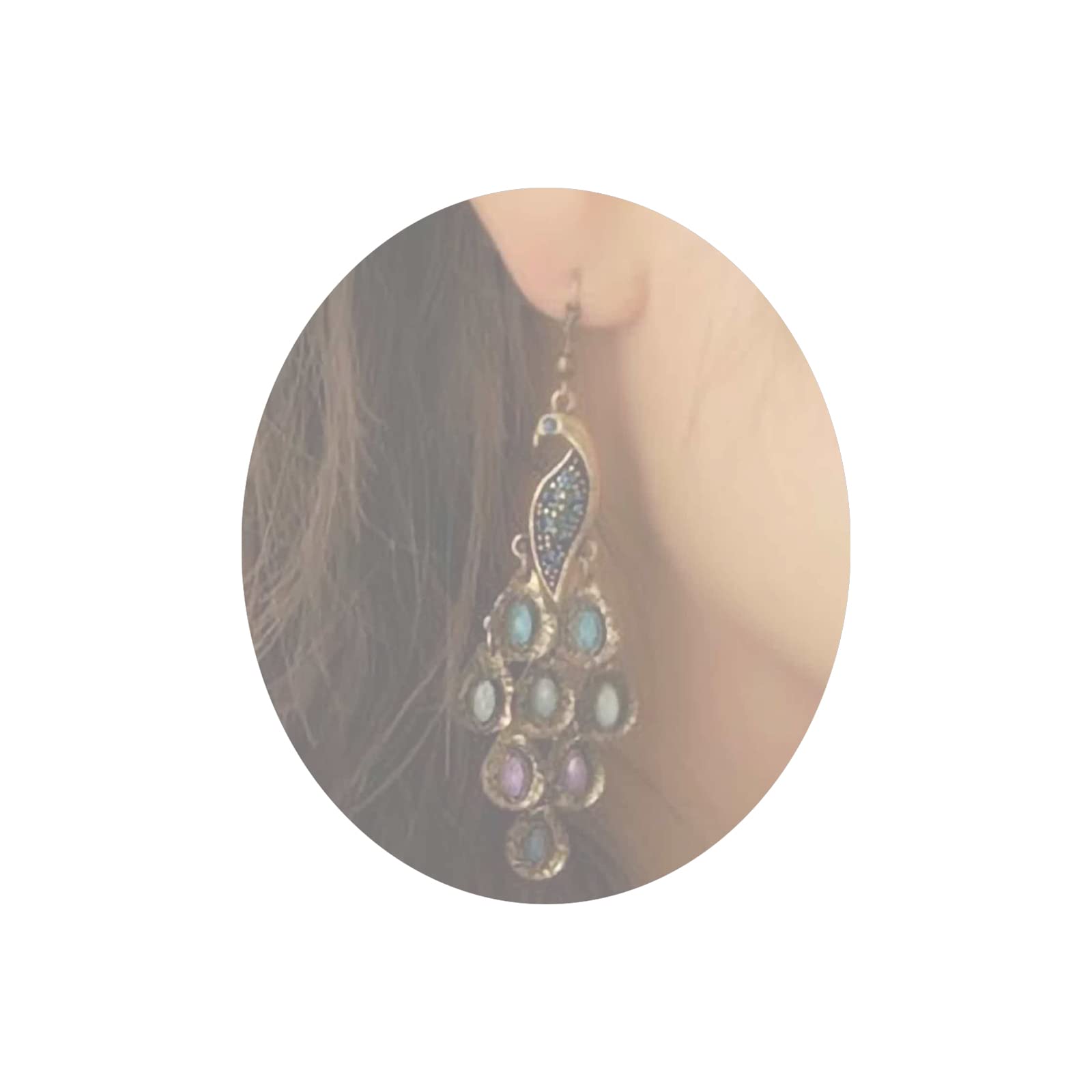 YheakneVintage Black Teardrop Crystal Earrings Rhinestone Tassel Dangle Earrings Crystal Chandelier Earrings Tribal Statement Earrings Jewelry for Women and Girls (Style A)