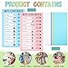 Whaline 5 Pieces to Do List Checklist Board for Kids Portable Chore Chart Plastic Memo Board with 10pcs Detachable Colored Cardstock Paper for Home Office School Daily Routine Planning Supplies