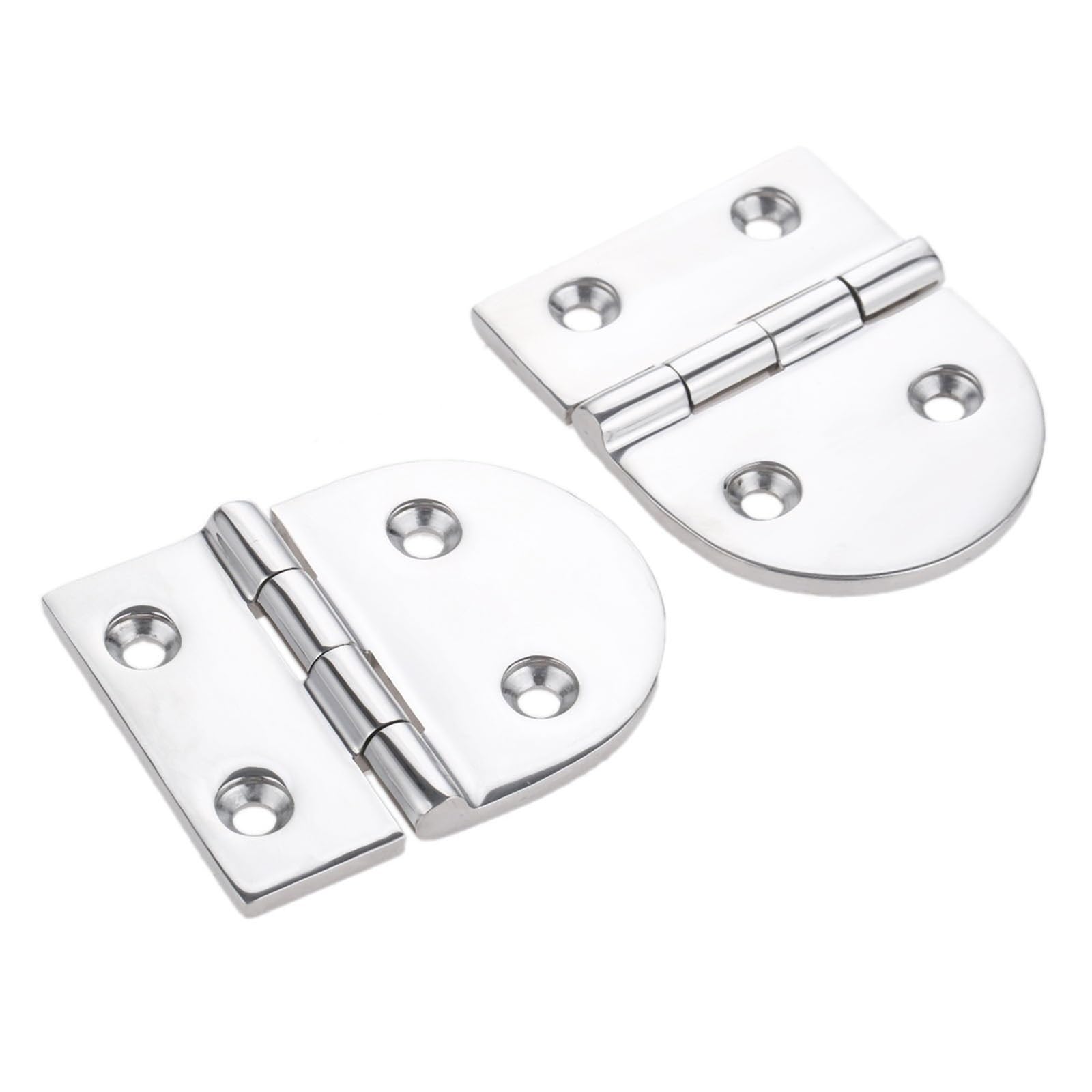 Shundeed One Color Heavy-Duty Marine 316 Stainless Steel Cabin Door Hinge, Door And Window Engine Room Stamp With Hinge Hardware 4 Holes 80X64x4.5 Mm.