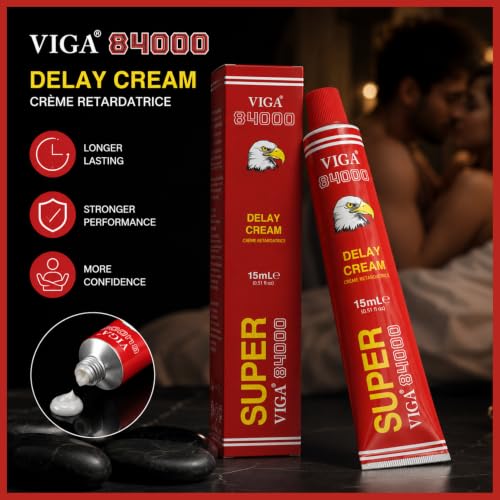 Image of Super Viga 84000 Delay Cream for Men, External Use Only 0.50 Fl Oz (2 Pcs)