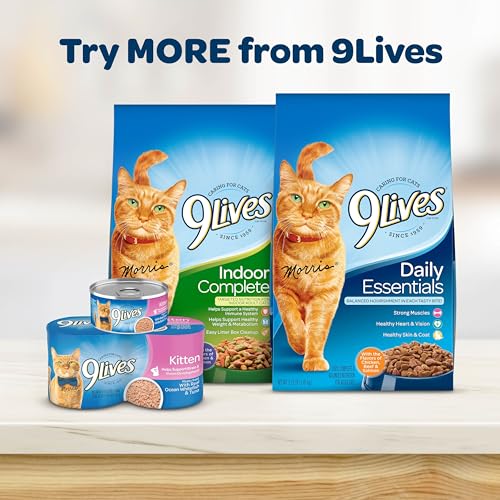 9Lives Kitten Essentials Chicken & Ocean Fish Dry Cat Food, 2.5lb Bag, Pack of 4