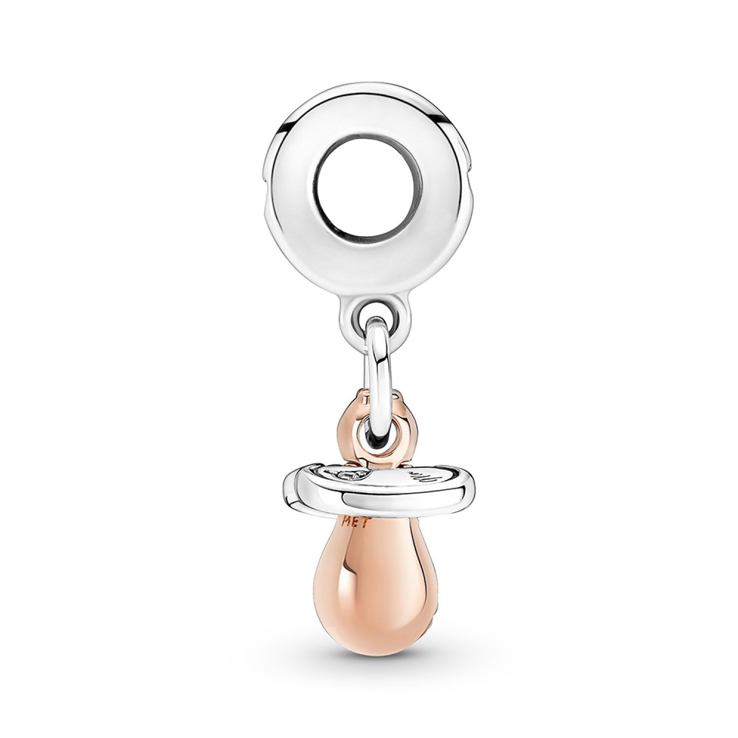 PANDORA Charm "Schnuller Kind" Silber rosévergoldet 781490C01
