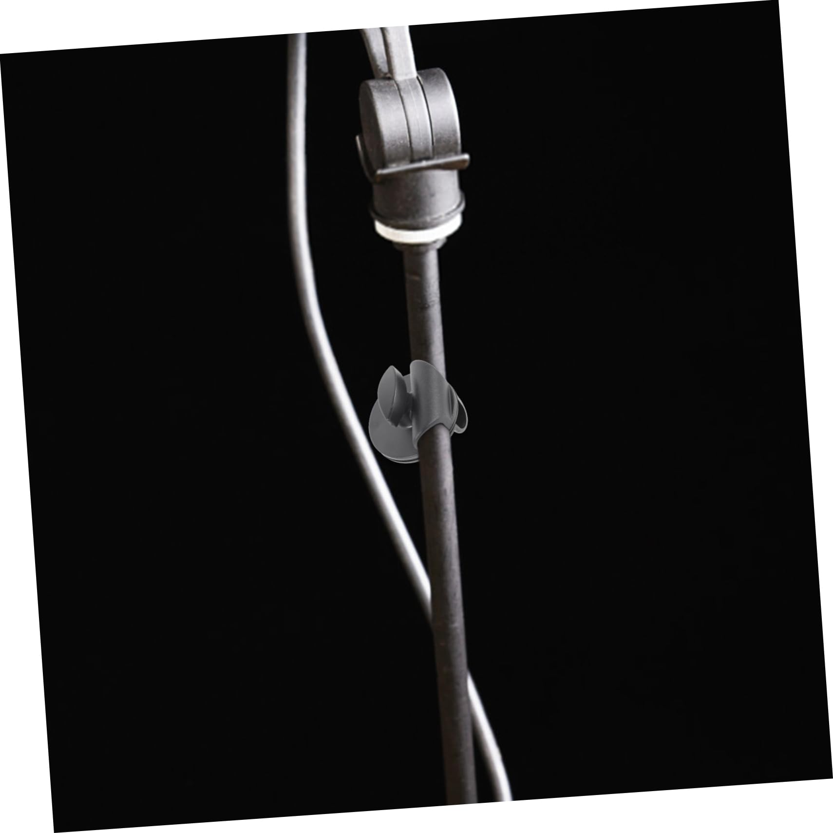 ibasenice Djustable Microphone Holder Clips Boom Arm Mic Stand Clamps for Stage Performances