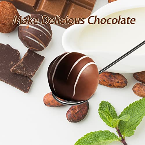 12 Pcs Candy Dipping Tools Set, 2 Pcs Culinary Decorating Spoons And 10 Pcs Chocolate Dipping Fork Spoons Stainless Steel Decorating Tool Set For Decorative Plates Making Desserts #TOP5