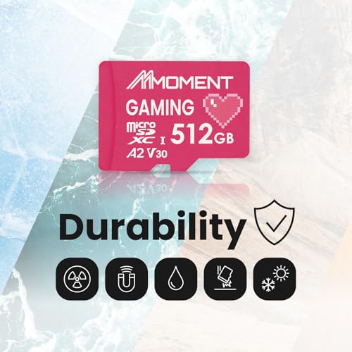 Image of MMOMENT MM23 PRO 512GB Gaming Memory Card, Micro SDXC Card, A2, UHS-I, U3, V30, Class10, Read Up to 170MB /s, Write up to 170MB /s