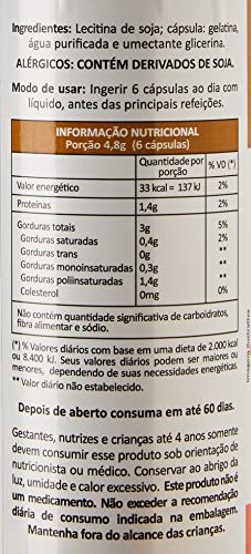 Lecitina de Soja 500mg 60 cápsulas, Meissen