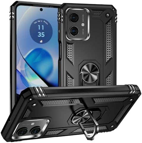 Coque De Téléphone Antichoc Militaire Avec Anneau De Support Magnétique