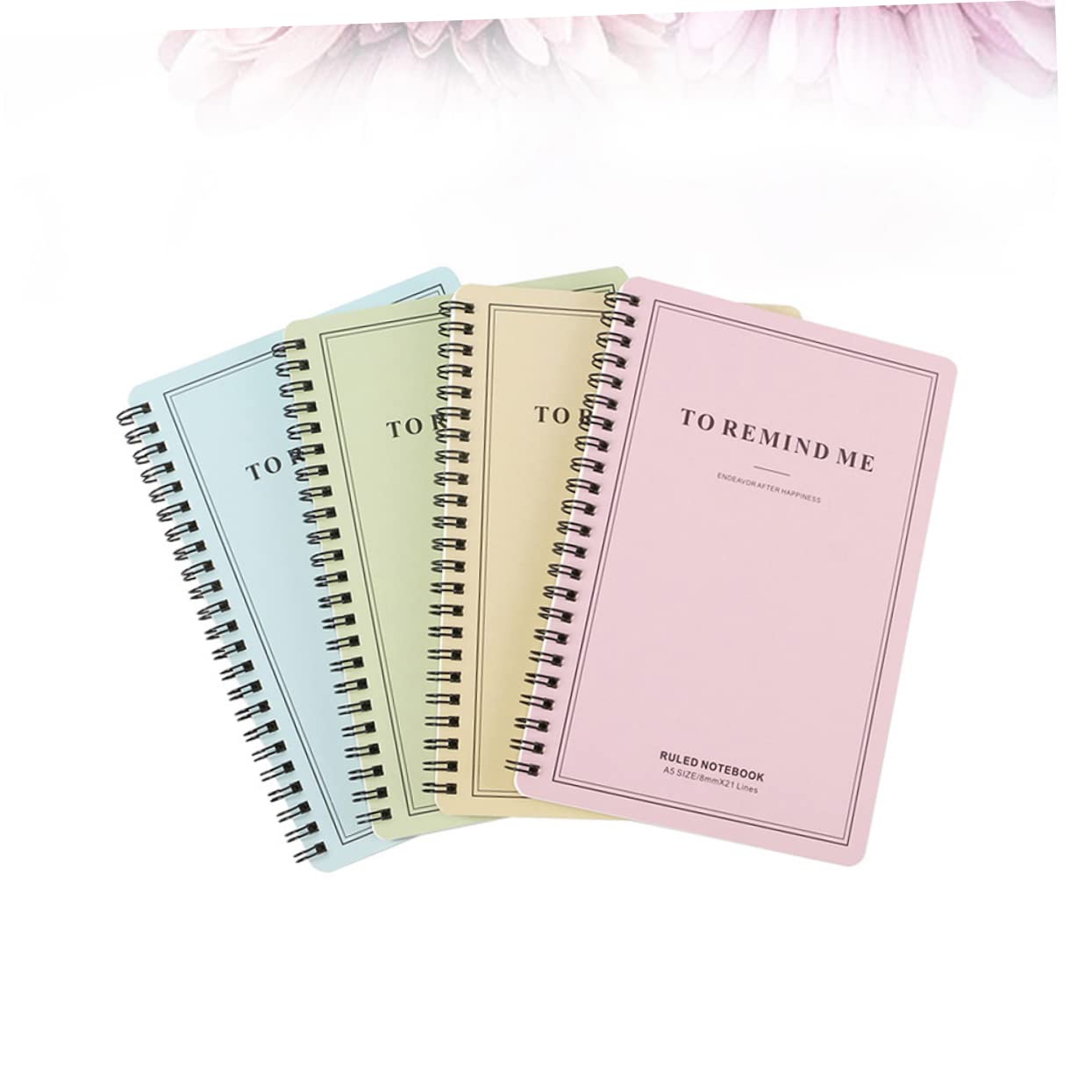 SHINEOFI 4pezzi Quaderni Spirale Con Copertina Semplice Notepad Per Diario Appunti e Viaggi Per Studenti e Attività Scolastiche