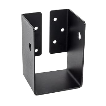 Simpson Strong-Tie APHH46 APHH Concealed-Flange Heavy Joist Hanger - Outdoor Accents Mission Collection, for 4x6 Joist, ZMAX Galvanized & Black-Powder Coated Decorative Hardware