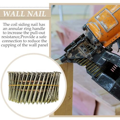 Image of Hotop 3600 Count 15-degree Coil Siding Nails, Wire Collated, 1 3 /4 Inch