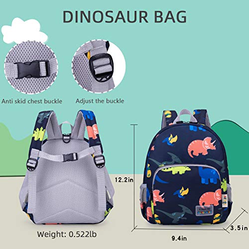 Willikiva 3D Dinosaur Backpack Toddler Backpacks For Boys And Girls Kids Backpack Waterproof Preschool Safety Harness Leash (Deep Blue) #TOP1