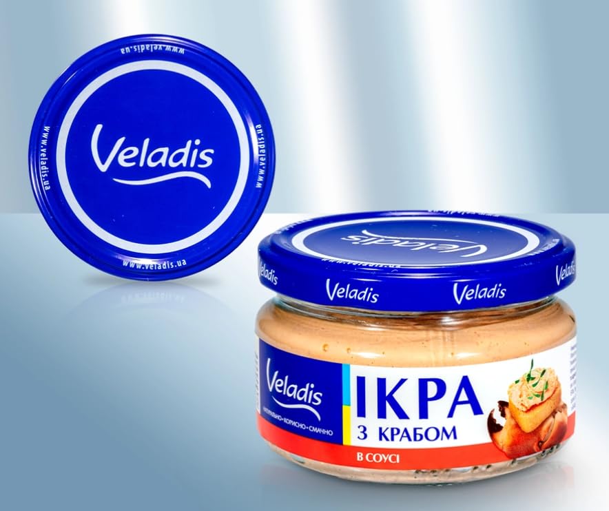 Veladis Kaviar Capelinrogen in Salatcreme mit Krabbenfleisch 160g