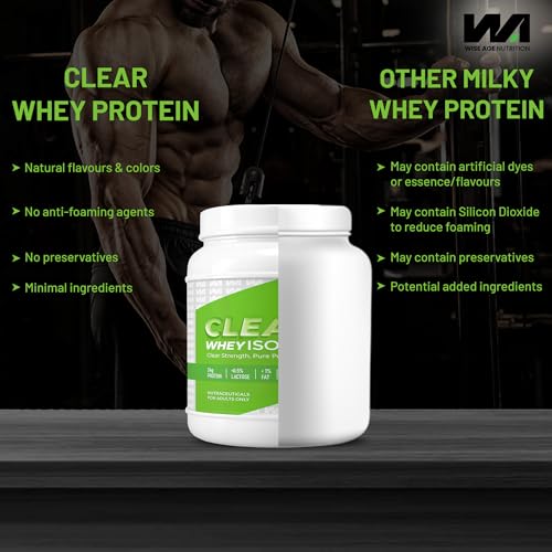 Image of Clear Whey Isolate 90% | 24g Protein Per Serving | 30 Servings | 0.5% Lactose, 1% Fat, 0 Sugar | Fast Absorbing, Zero Bloating, Easy to Digest | Fast Muscle Recovery (GREEN APPLE)