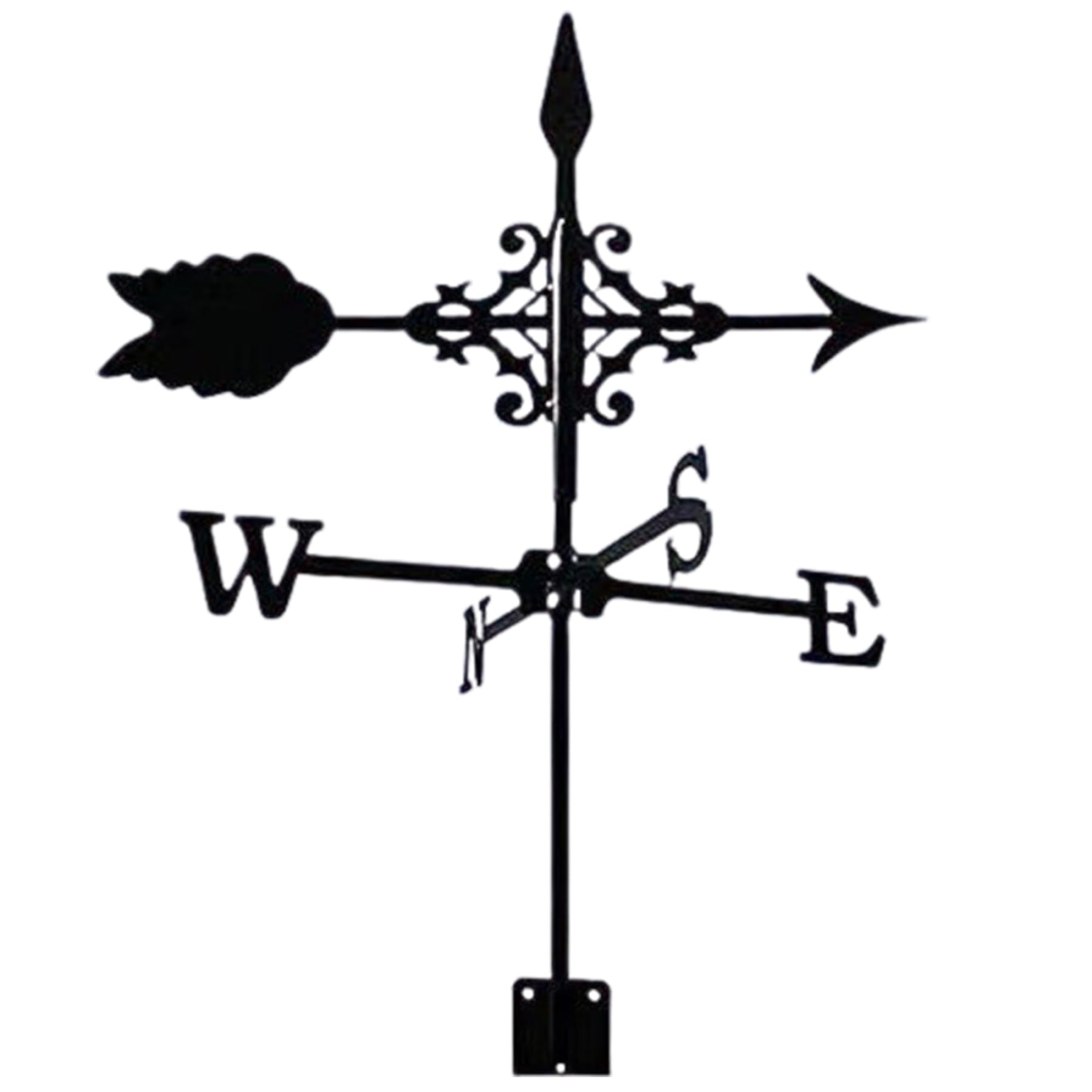 Generisch Wetterfahne für den Garten Wetterfahnen aus Metall Windrichtungsanzeiger mit Pfeilverzierung Wetterfahnen Dachmontage für Hof Garten Hofdekorationen Wetterfahnen für Schuppen Wind