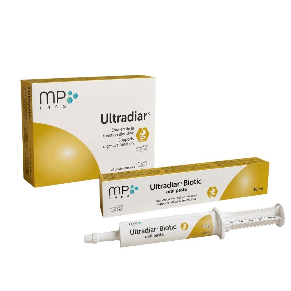 Pack Soutien Digestif et Microbiote - Ultradiar + Ultradiar Biotic Grand Chien