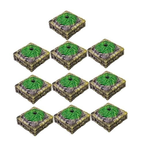 DOITOOL 10個ミニチュア木祭壇底座モデル ジオラマ装飾 自然風ミニ風景ミニチュアサンドテーブル用 樹木スタンド模型
