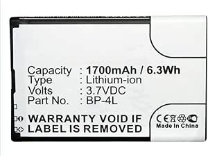 Replacement WiFi Hotspot Battery For ZTE Li3717T42P3h654458 - 3.7V 1750mAh Li-ion Battery