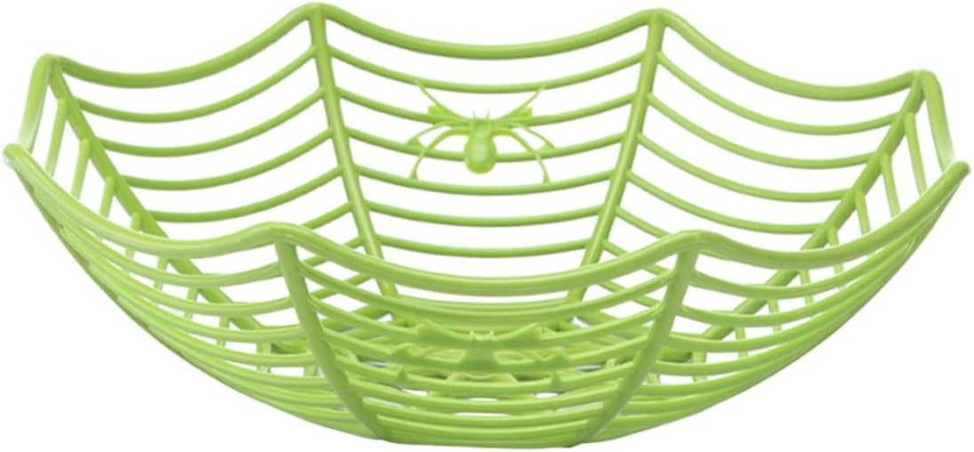 Mikinona Sturdy Plastic Fruit Plate Ideal for Snacks Halloween Decor Baskets Farmhouse Style