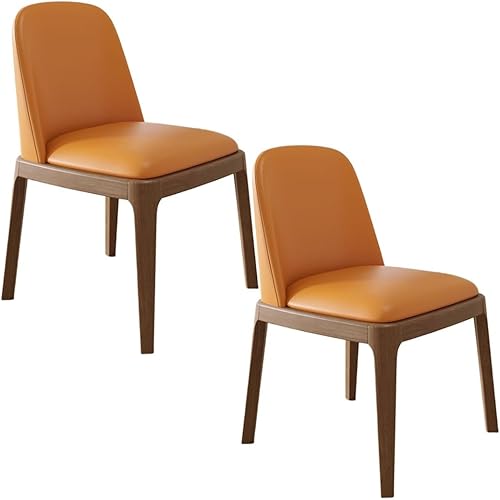 Miniatura 51 de YVYKFZD Juego de 2/4 sillas de comedor, sillas de comedor de madera, sillas de cocina tapizadas, silla de sala de estar sin brazos con respaldo