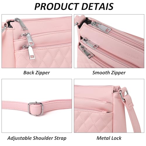 Image of TANTOMI Medium Crossbody Bags for Women Handbag PU Leather Purses for Women