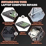 522PCS Computer Screws Assortment Kit, Carbon Steel Black Zinc Plated Motherboard Standoffs Screws PC Screws for HDD, SSD Hard Drive Fan, Power Supply, Graphics, Laptop, PC ATX Case for DIY & Repair - Image 6