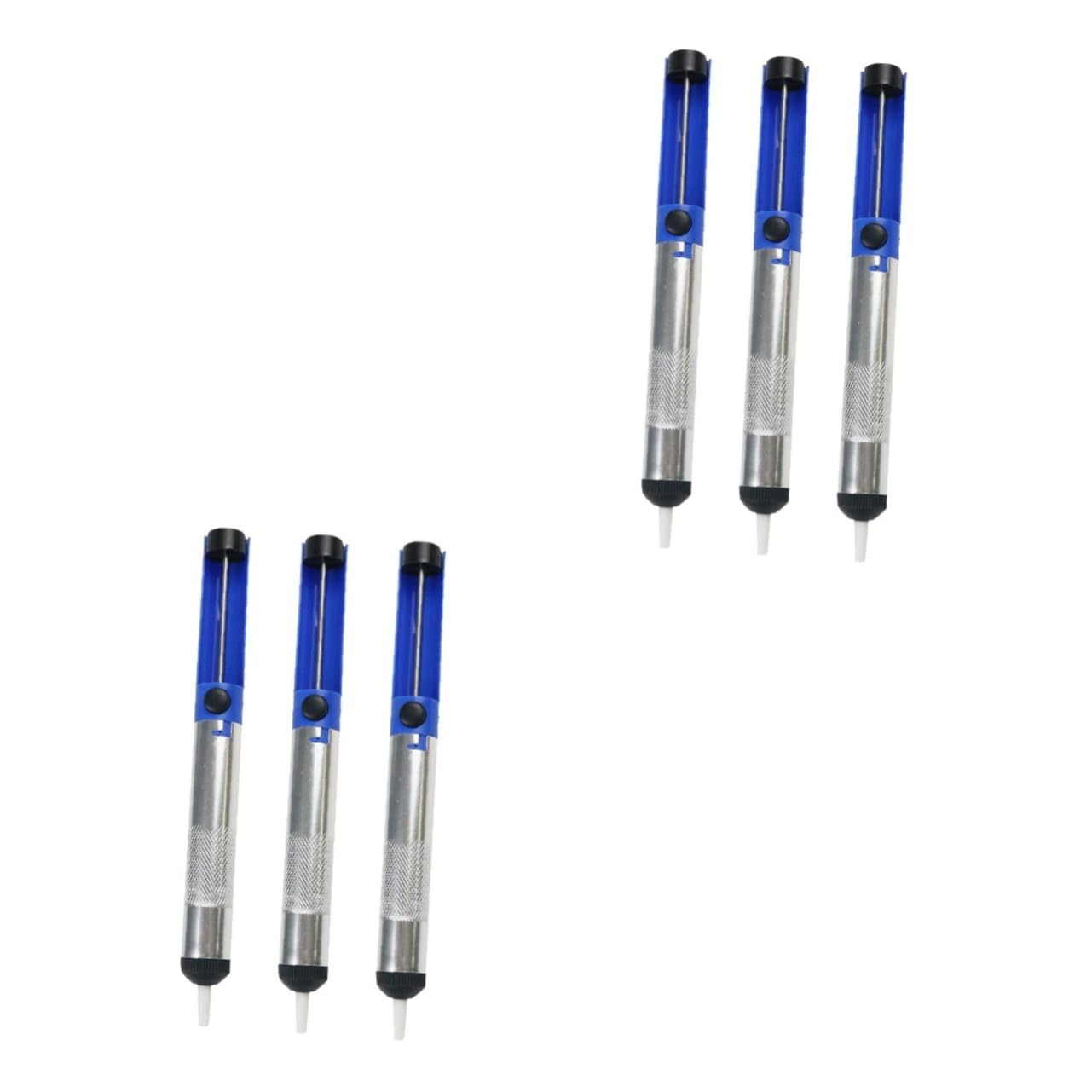 VILLCASE 2sets Solder Sucker Desoldering Vacuum Pump Strong Suction Solder Removal Tool 3pcs*2