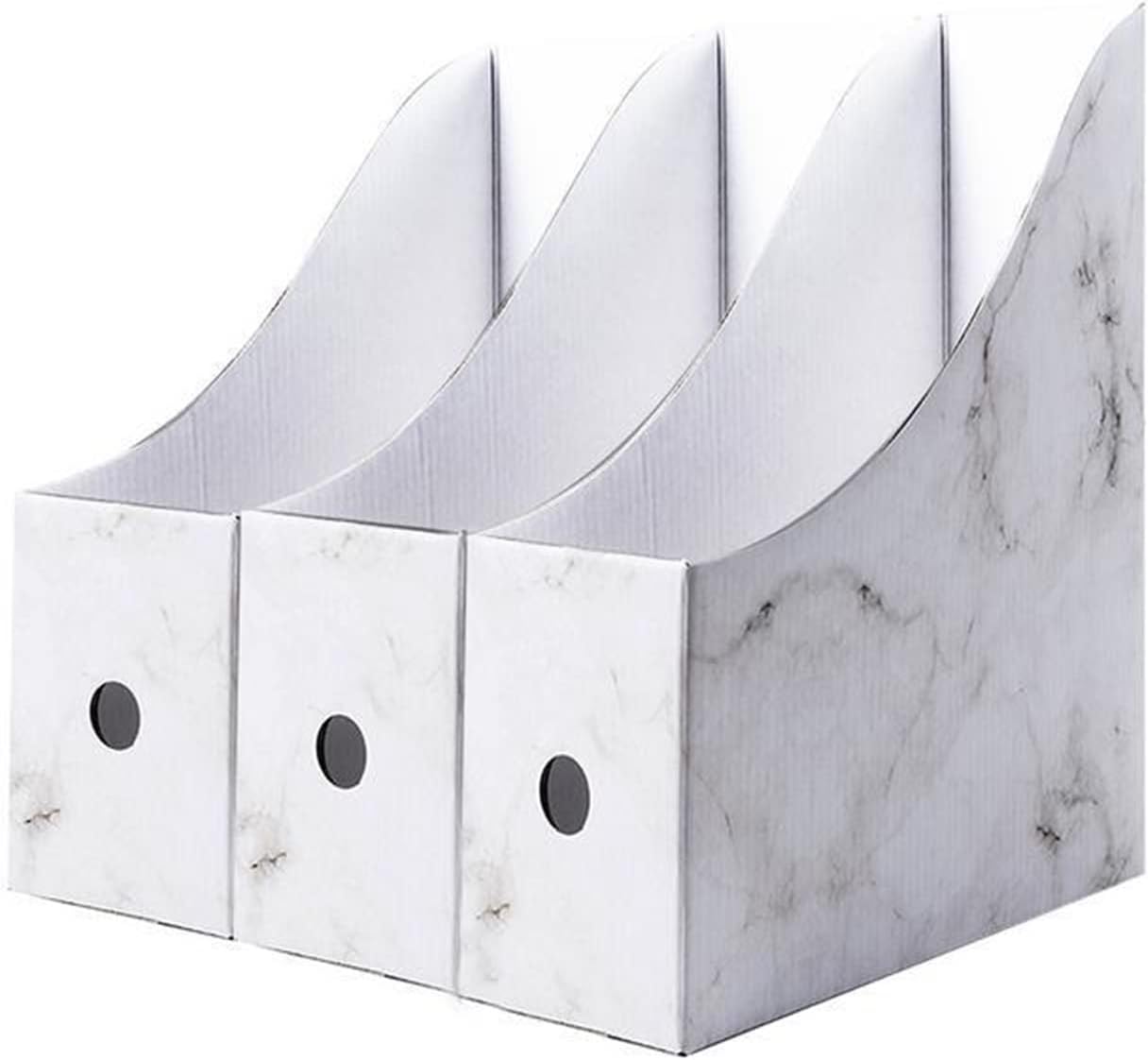 YOYOLI Storage File Boxes, Cardboard Magazine Holder Pack Desktop File